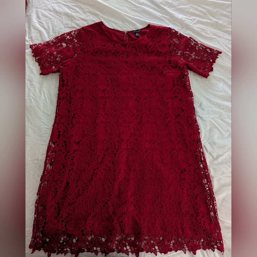 NWT Nina Leonard Lace Sheath Cocktail Dress